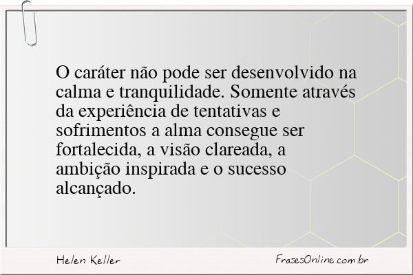 Frase de Helen Keller