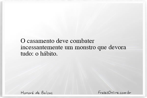 Frase de Honoré de Balzac