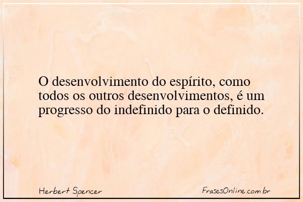 Frase de Herbert Spencer