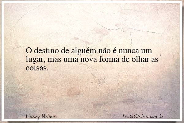 Frase de Henry Miller