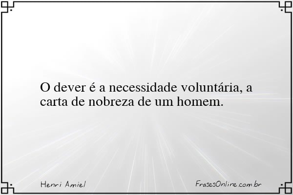 Frase de Henri Amiel