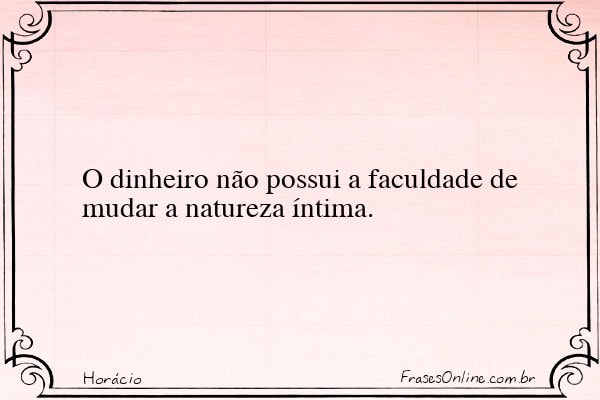 Frase de Horácio