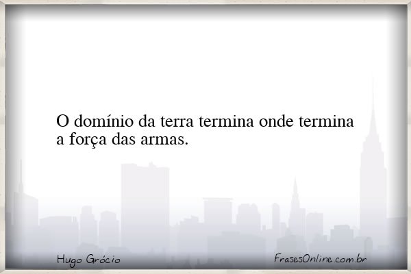 Frase de Hugo Grócio
