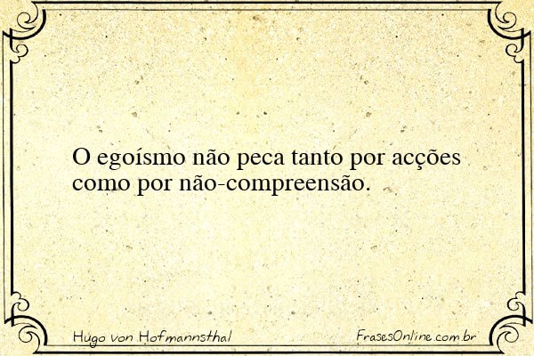 Frase de Hugo von Hofmannsthal