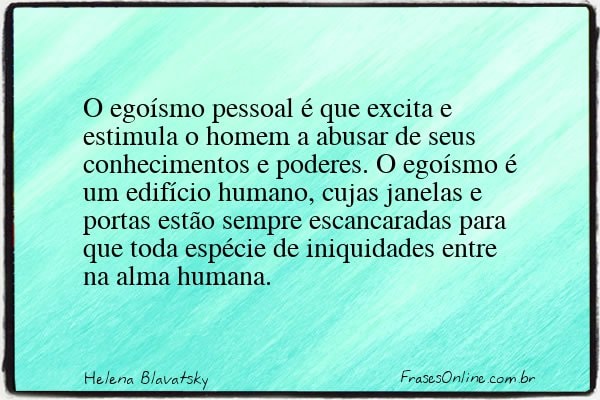 Frase de Helena Blavatsky