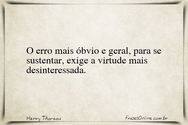 Frase de Henry Thoreau