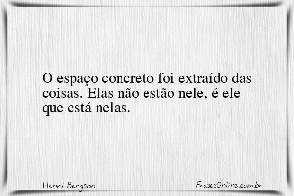 Frase de Henri Bergson