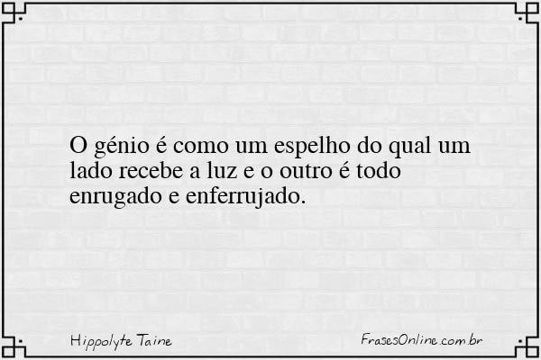 Frase de Hippolyte Taine