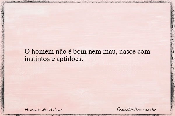 Frase de Honoré de Balzac