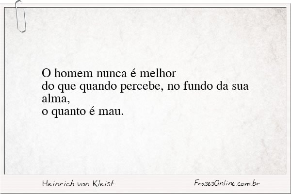 Frase de Heinrich von Kleist