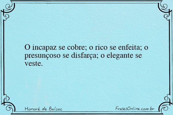 Frase de Honoré de Balzac
