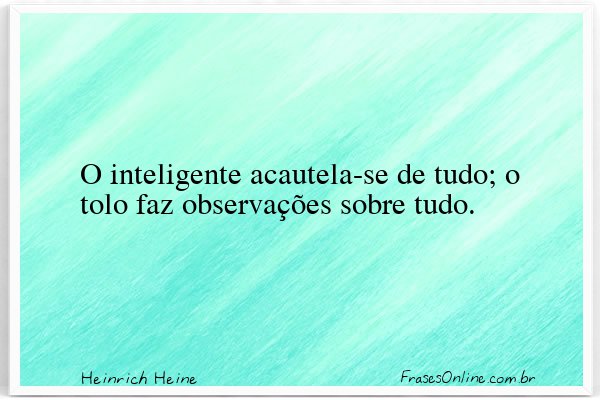 Frase de Heinrich Heine