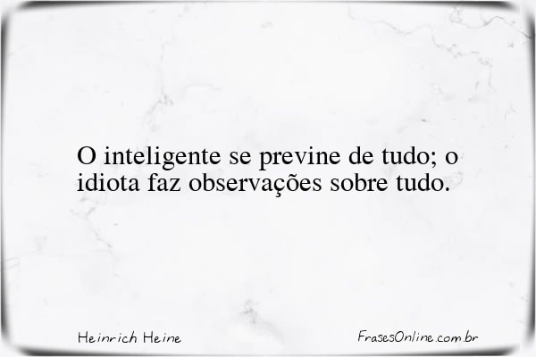 Frase de Heinrich Heine