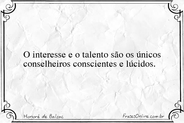 Frase de Honoré de Balzac