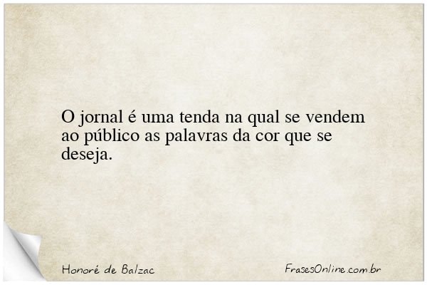 Frase de Honoré de Balzac