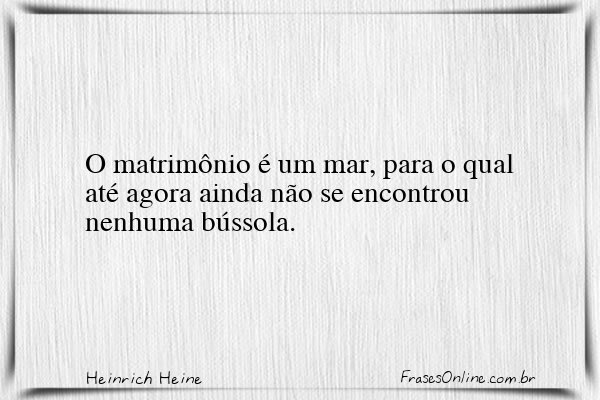Frase de Heinrich Heine