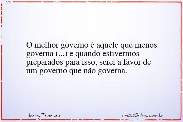 Frase de Henry Thoreau