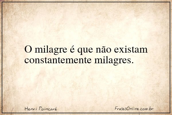 Frase de Henri Poincaré