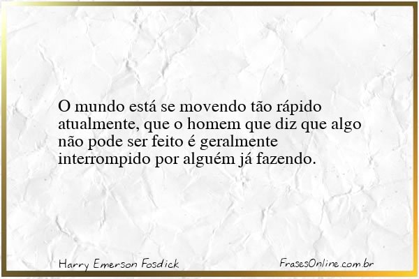 Frase de Harry Emerson Fosdick