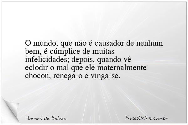 Frase de Honoré de Balzac