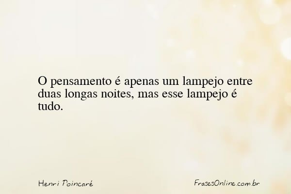 Frase de Henri Poincaré