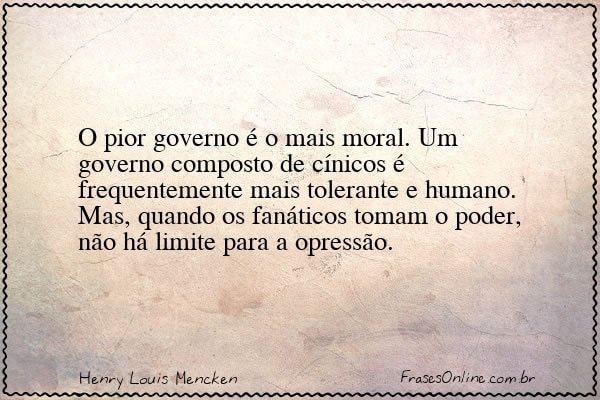 Frase de Henry Louis Mencken
