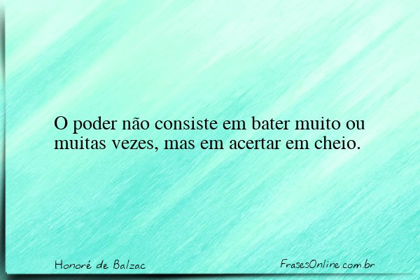 Frase de Honoré de Balzac