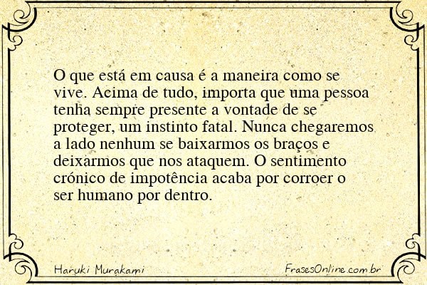 Frase de Haruki Murakami