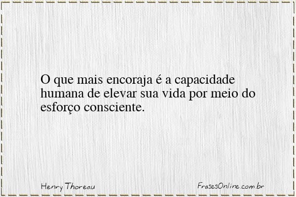 Frase de Henry Thoreau