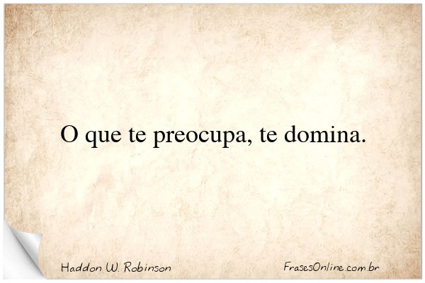 Frase de Haddon W. Robinson