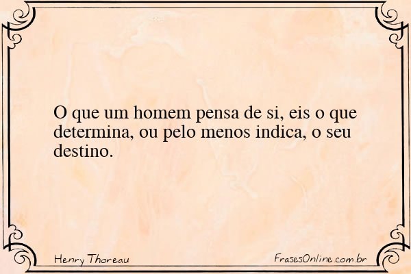 Frase de Henry Thoreau