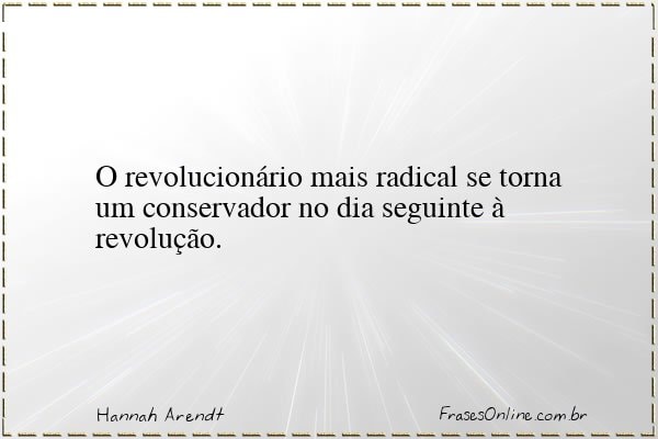 Frase de Hannah Arendt