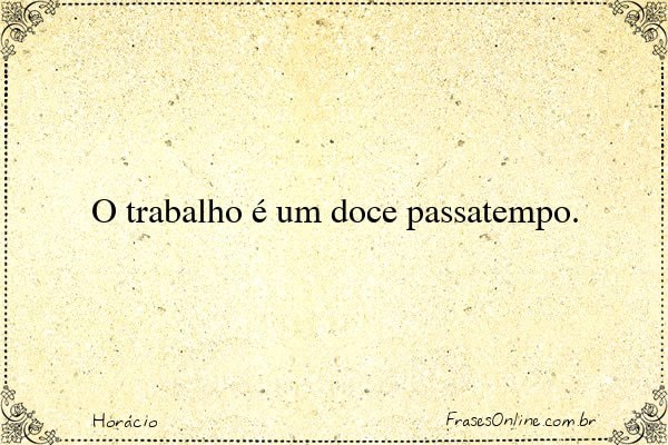 Frase de Horácio