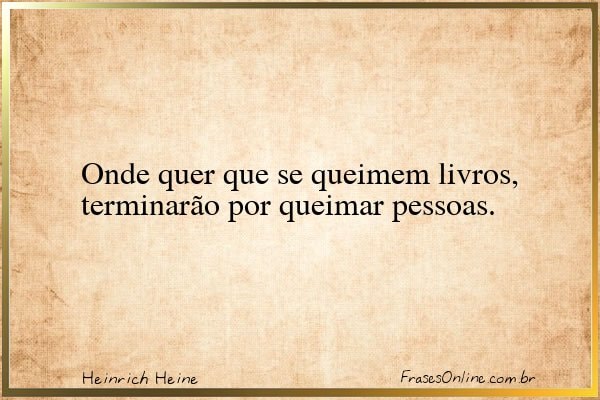 Frase de Heinrich Heine