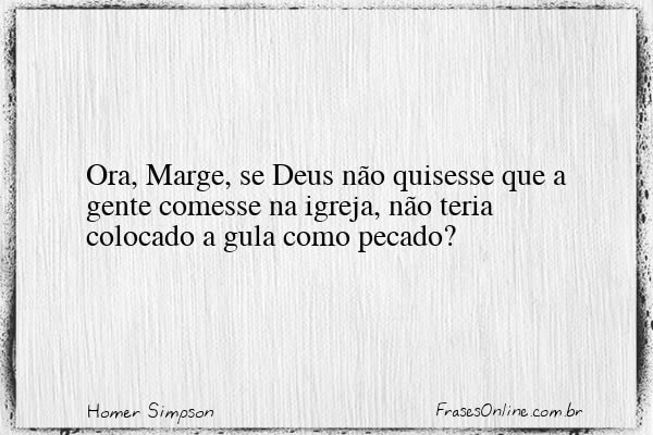 Frase de Homer Simpson