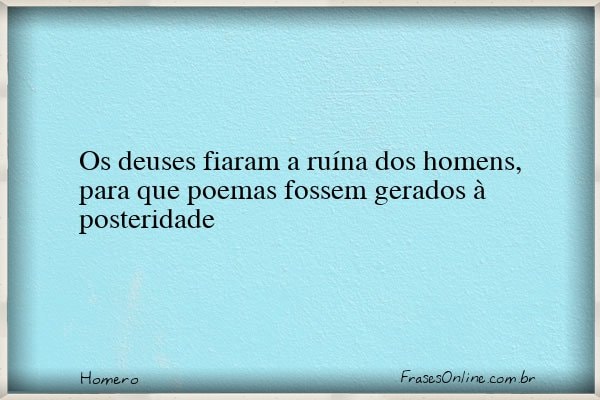 Frase de Homero
