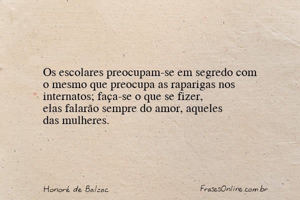 Frase de Honoré de Balzac