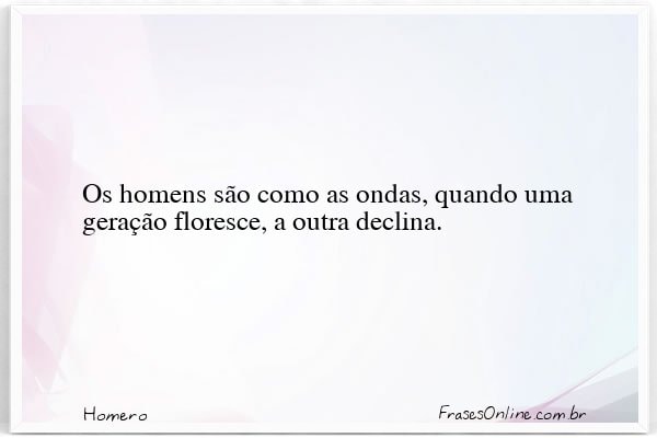 Frase de Homero
