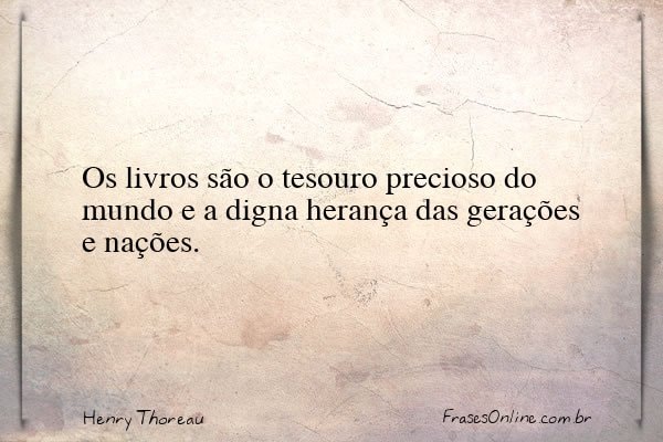 Frase de Henry Thoreau
