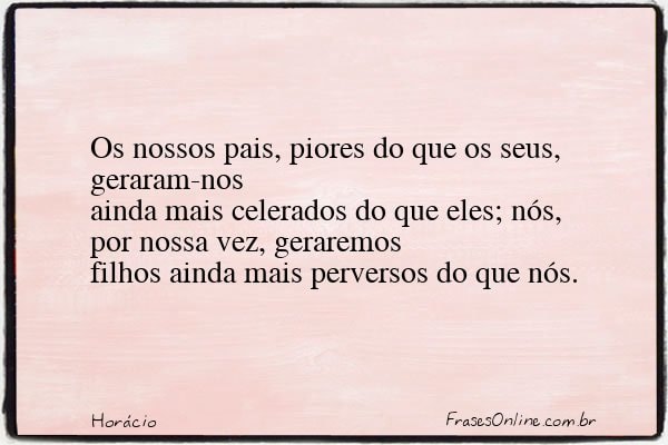 Frase de Horácio