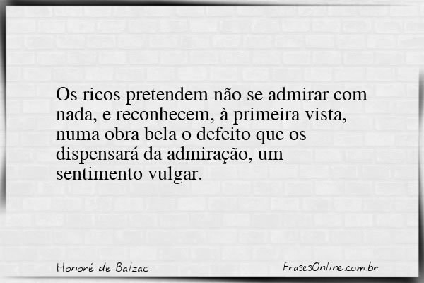 Frase de Honoré de Balzac