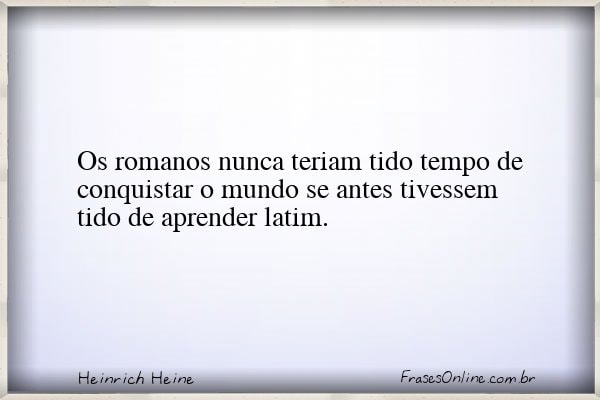 Frase de Heinrich Heine