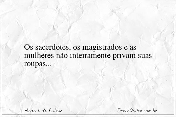 Frase de Honoré de Balzac