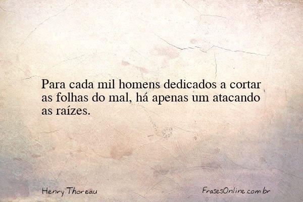 Frase de Henry Thoreau