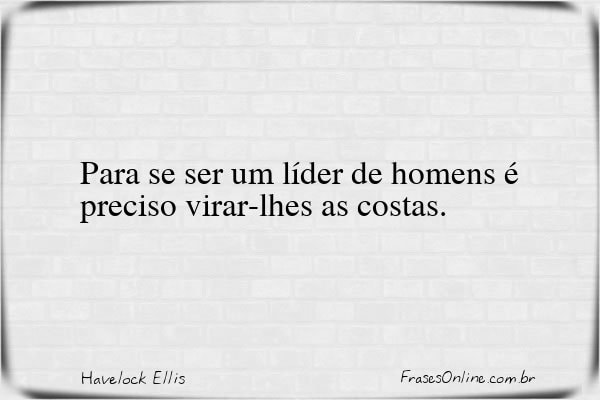 Frase de Havelock Ellis