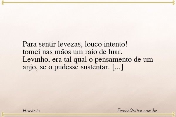 Frase de Horácio