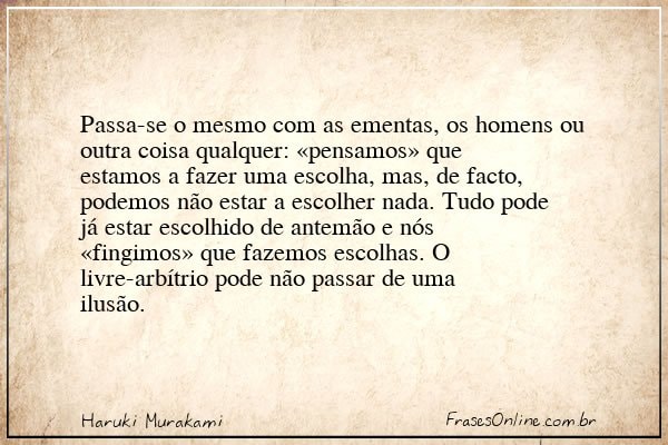 Frase de Haruki Murakami