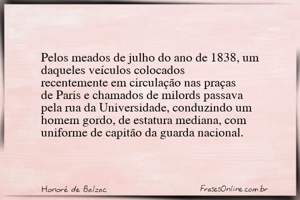 Frase de Honoré de Balzac