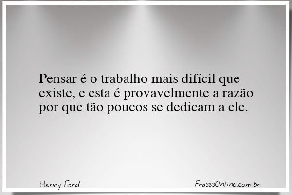 Frase de Henry Ford