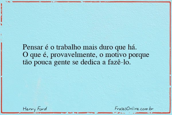 Frase de Henry Ford